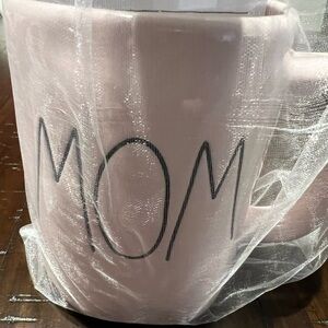 Rae Dunn Light Pink “Mom” Mug Gift Set with Note Pad and 3 Pencils